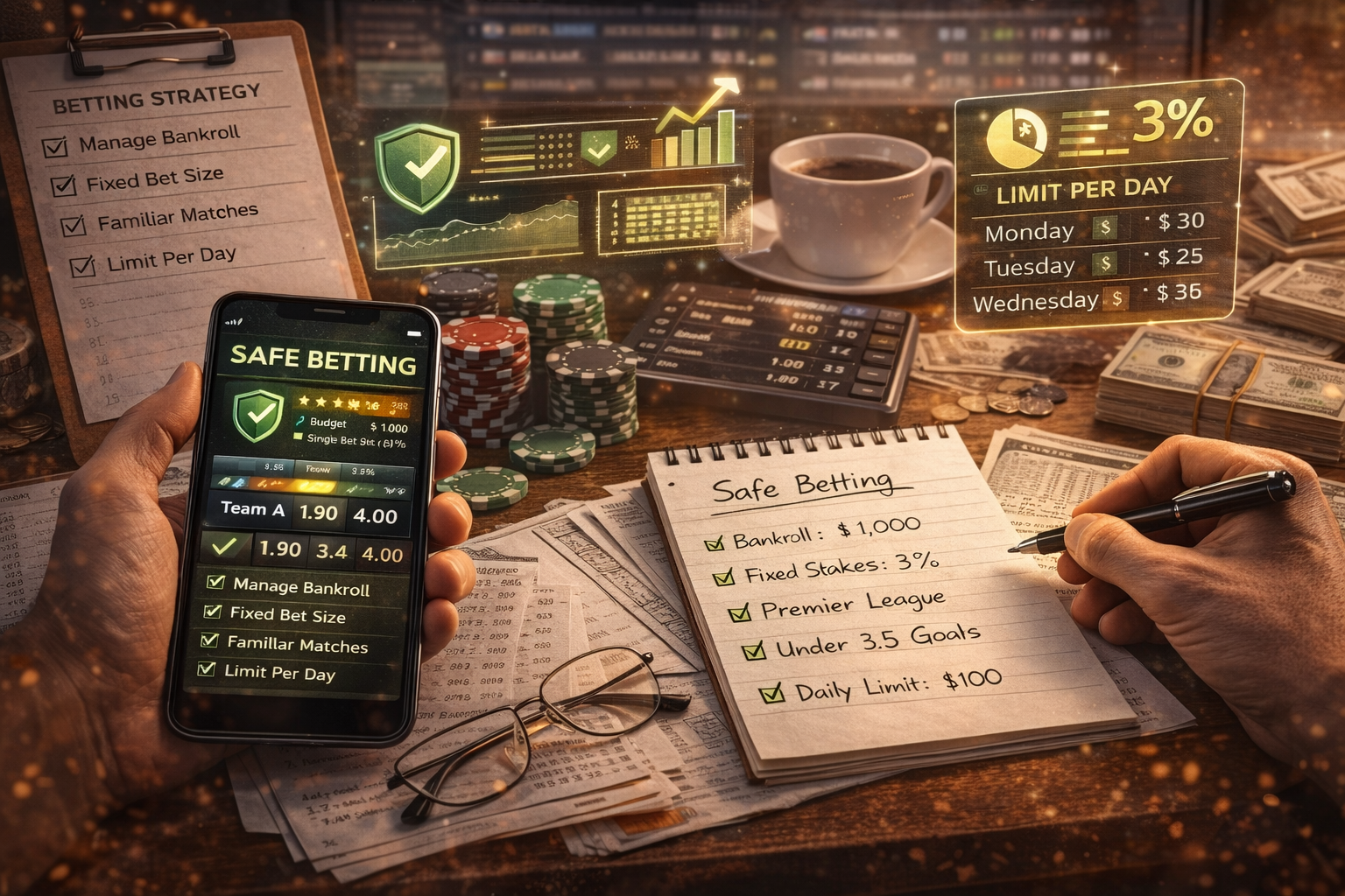 Chiến lược cược an toàn trên bàn