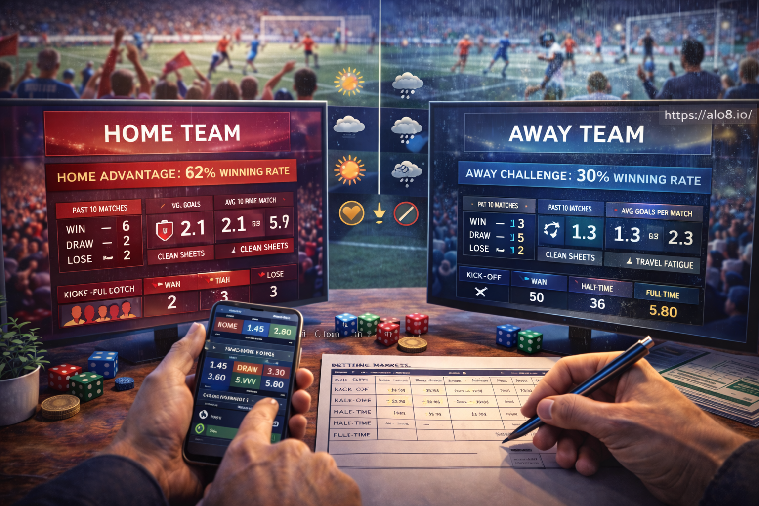 Tỉ lệ sân nhà sân khách